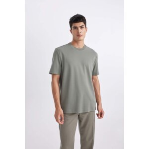 DEFACTO Regular Fit Crew Neck Basic Heavy Fabric T-Shirt