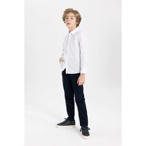 DEFACTO Boy Navy Blue Straight Leg Gabardine Trousers