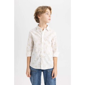 DEFACTO Boy Patterned Long Sleeve Shirt