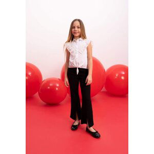 DEFACTO Girl Child Black Spanish Slit Leg Trousers