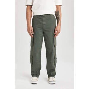 DEFACTO Baggy Fit Cargo Fit Normal Waist Wide Leg Trousers