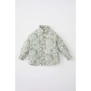 DEFACTO Baby Boy Patterned Flared Poplin Shirt