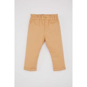 DEFACTO Baby Girl Paperbag Folded Leg Gabardine Trousers