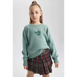 DEFACTO Girl Regular Fit Crew Neck Pullover