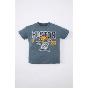 DEFACTO Baby Boy Crew Neck Sports Printed T-Shirt