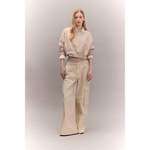 DEFACTO Wide Leg Cargo Gabardine Trousers