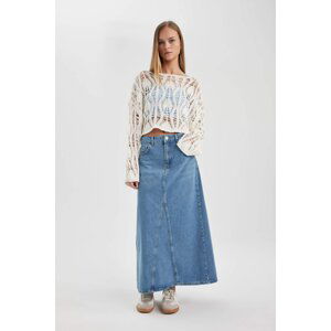 DEFACTO Long Fit Jean Skirt