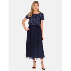 Potis & Verso Woman's Skirt Starla Navy Blue