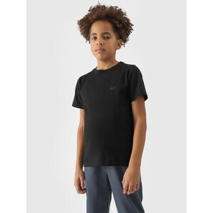 Boys' Plain T-Shirt 4F - Black