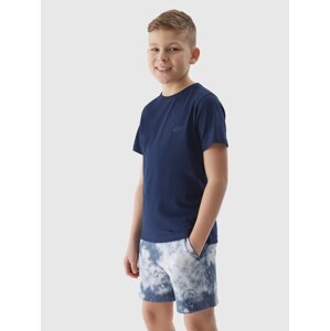 Boys' Plain T-Shirt 4F - Navy Blue