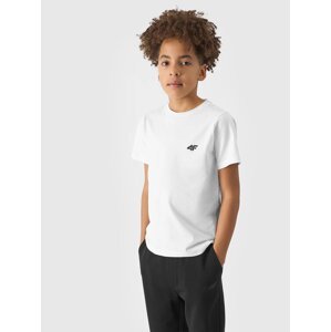 Boys' Plain T-Shirt 4F - White