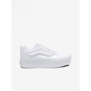 White women's sneakers with suede details VANS Knu Stack - Women