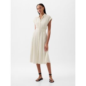 GAP Linen Shirt Midi Dress - Women's