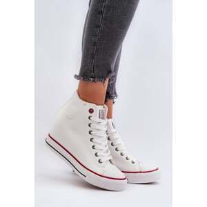 Women's Wedge Sneakers Cross Jeans White