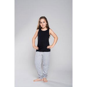 Tola T-shirt for girls with wide straps - black