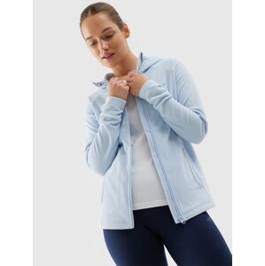 Women's regular 4F hooded fleece - light blue