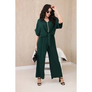 Set of blouses with trousers dark green
