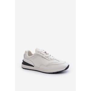 Men's leather sneakers BIG STAR White