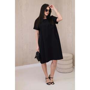 New Flared Punto Dress Black