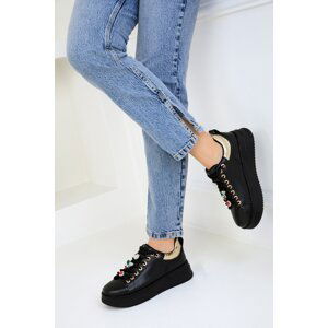 Soho Women's Black-Black Sneakers 18910