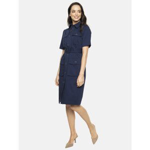 Potis & Verso Woman's Dress Olis Navy Blue