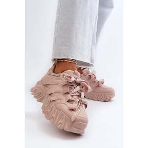 Women's sneakers with a chunky sole, pink Ellerai