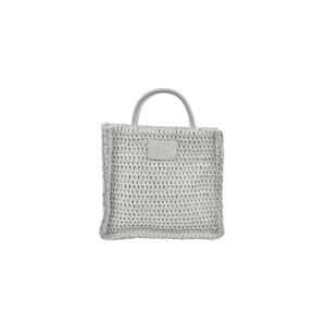 Big Star Woven Handbag White