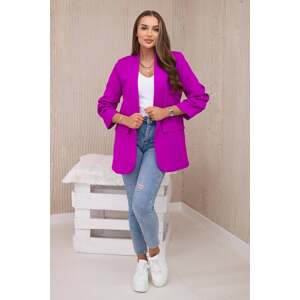 Elegant blazer with lapels purple