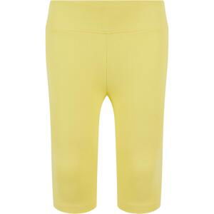 High-waisted shorts for girls - yellow