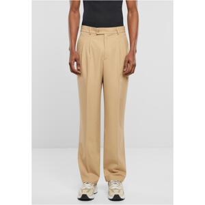 Pleated trousers - unionbeige