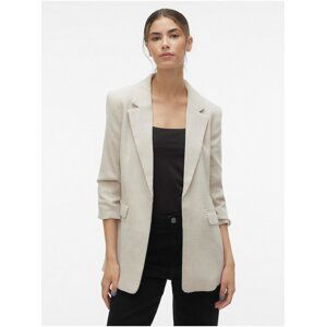 Beige women's blazer Vero Moda Frida - Women