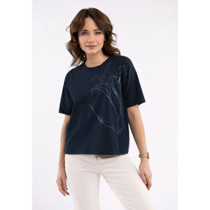 Volcano Woman's T-Shirt T-Ciri Navy Blue