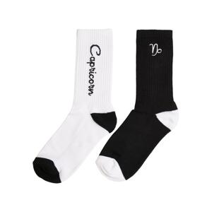 Zodiac Socks 2-Pack Black/White Capricorn