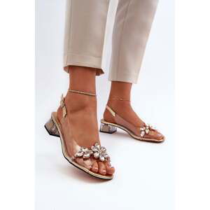 Transparent sandals on the block, Golden S.Barski