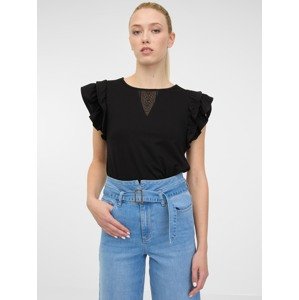 Orsay Women's Black T-Shirt with Short Sleeves - Women