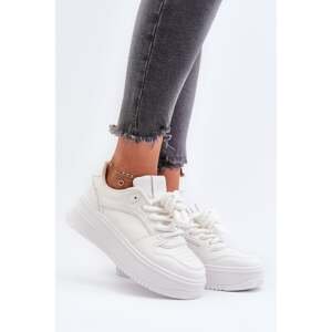 Women's Sneakers on Eco Leather White Vhisper Platform