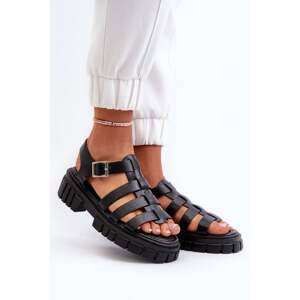 Women's Roman Sandals Black Rosarose