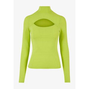 Women's turtleneck with long sleeves - yellow