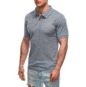 Edoti Men's plain polo shirt