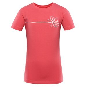 Children's cotton T-shirt ALPINE PRO RENFO calypso coral variant pa