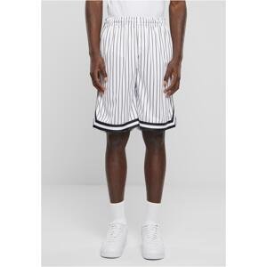Striped Mesh Shorts - White/Black