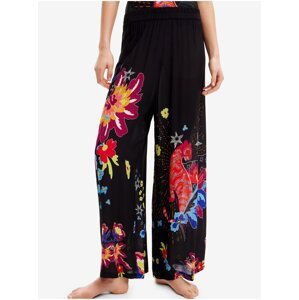 Black women's patterned trousers Desigual Junjly - Women's