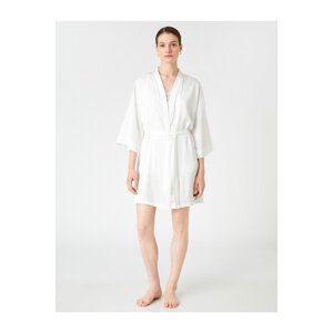 Koton Bridal Satin Dressing Gown with Belted