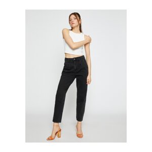 Koton Jeans Pants Loose Fit High Waist - Slouchy Jeans