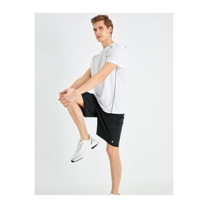 Koton Sport Shorts with Pockets, Printed, Belt