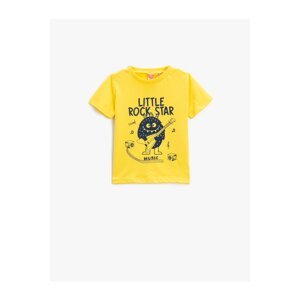 Koton T-Shirt - Yellow - Regular fit