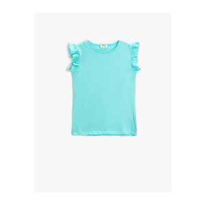 Koton Basic Frilled T-Shirt, Sleeveless