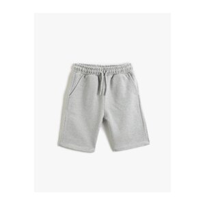 Koton Basic Chino Shorts with Tie Waist, Pockets