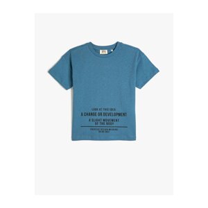 Koton 3skb10192tk Boys' T-shirt Blue