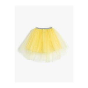 Koton Tutu Skirt with Elastic Waist, Layered Lined.